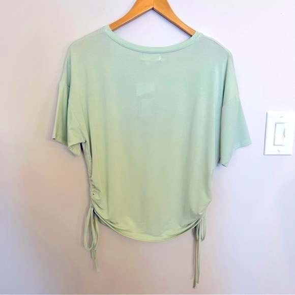 24 Colours Green T-Shirt with Side Tie Ruching - Picture 4 of 7